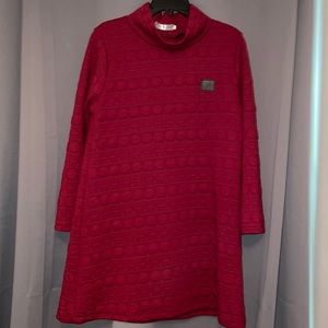 Long sleeve red dress